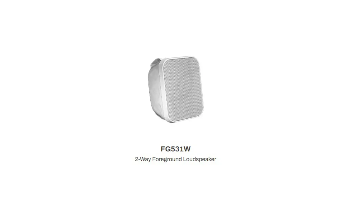 30W Foreground Loudspeaker (White)<br>