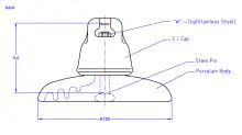 Foto High Voltage Power Insulator 7 insulator_160_kn_normal_type_